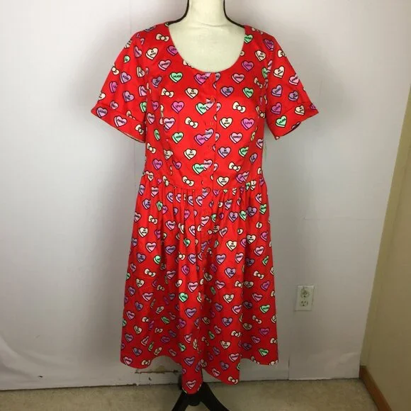 red dress 18w City Chic Plus Size Macey Dress